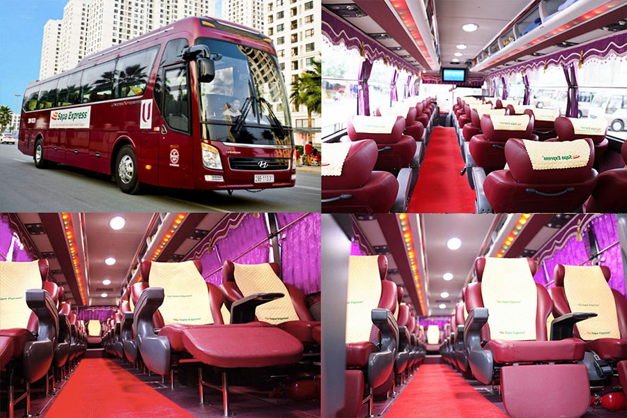 luxurious furniture inside a tourist-friendly bus
