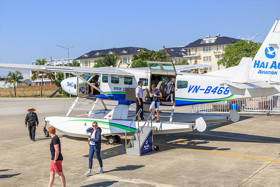 Seaplane from Hanoi to Halong Bay